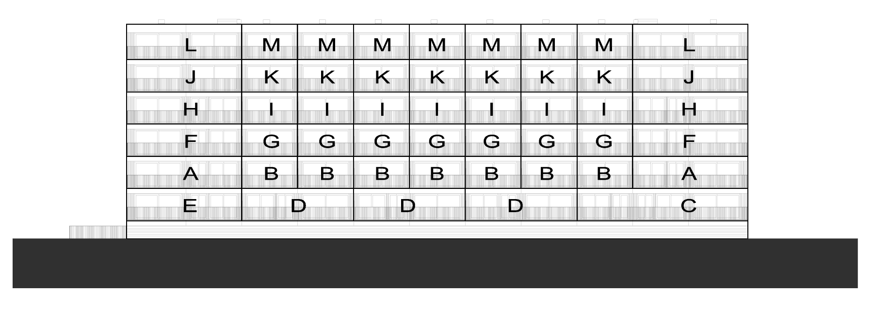 Terras OP ZUID southern façade